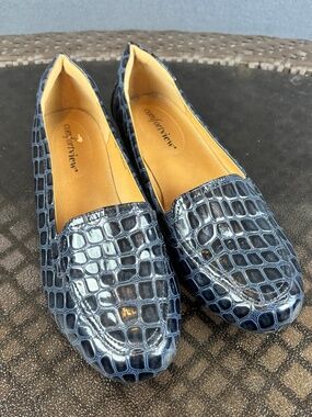 Comfortview Devon Silp On Glossy Flats Size 7WW